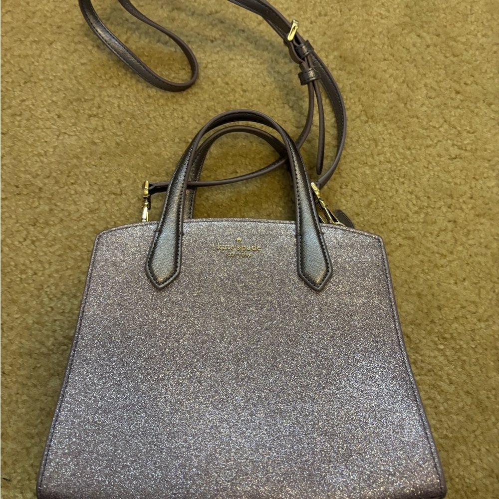 Kate Spade Glittery Light Purple Handbag
